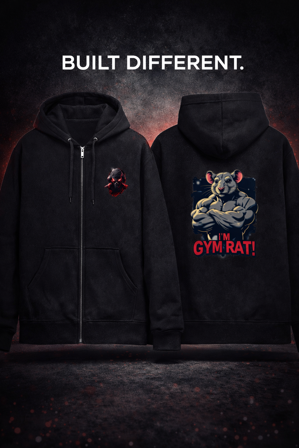 POWER FUSE Zip Hoodie